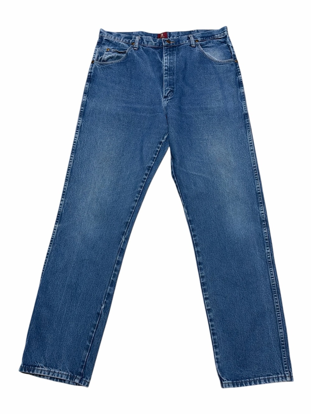 Wrangler Relaxed Jeans Men’s 38X36 Medium Wash Straight Leg Denim 31MWZPW Casual